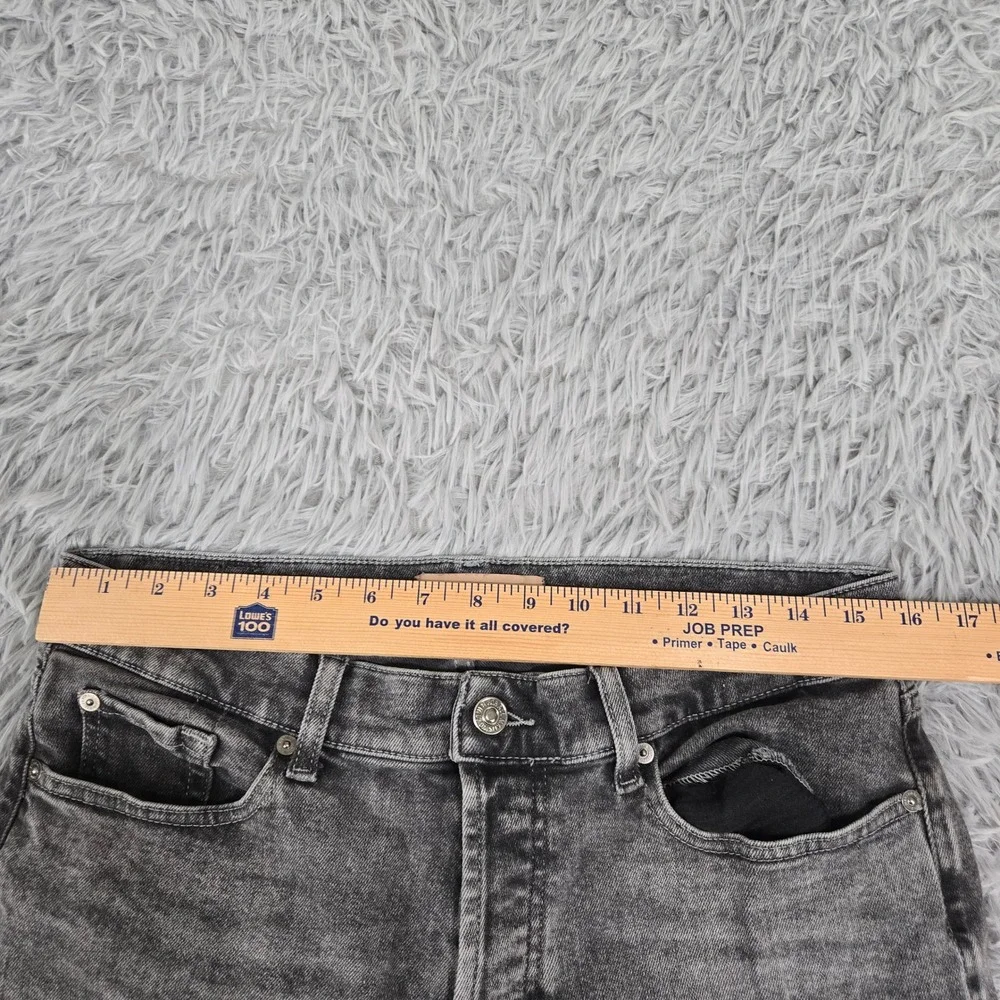 7 For All‎ Mankind Luxe Vintage Jeans Mens 30 Black Excellent Button Fly Raw Hem